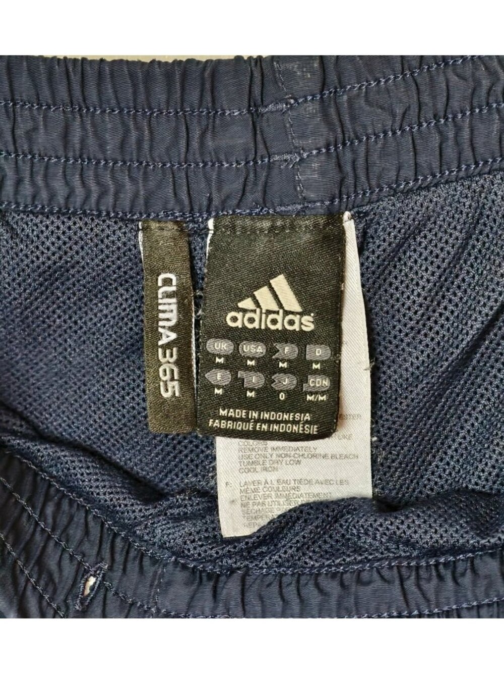 Adidas Mens M Clima365 Track Pants Navy Blue Pckts Zip Ankle Athletic Lined - Picture 5 of 6
